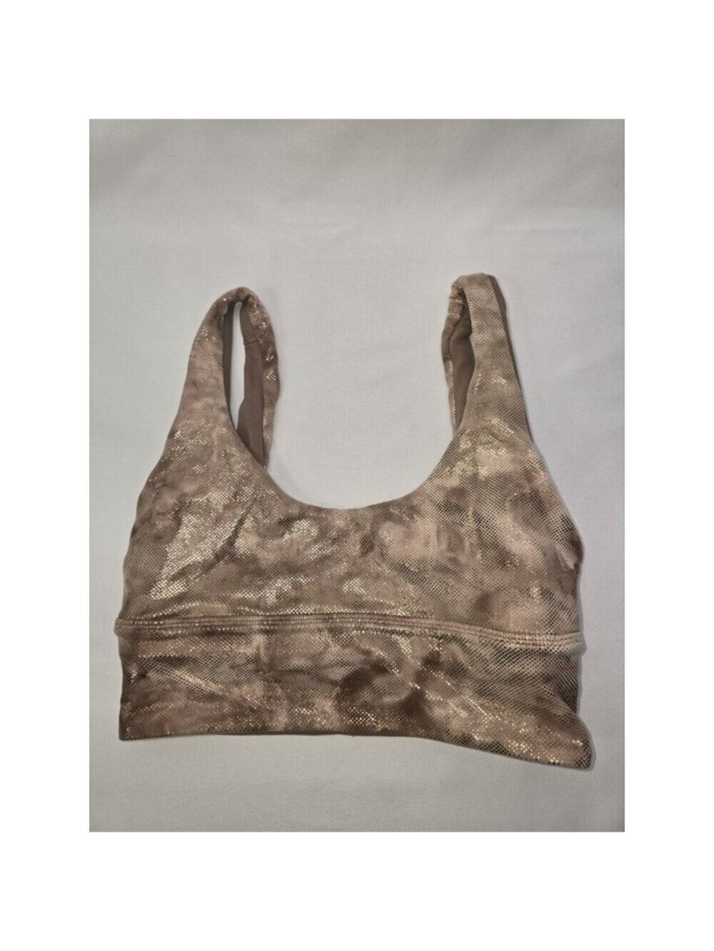 Lululemon Align Bra Reversible Light Support A / B Cup Diamond Dye Foil Size 2